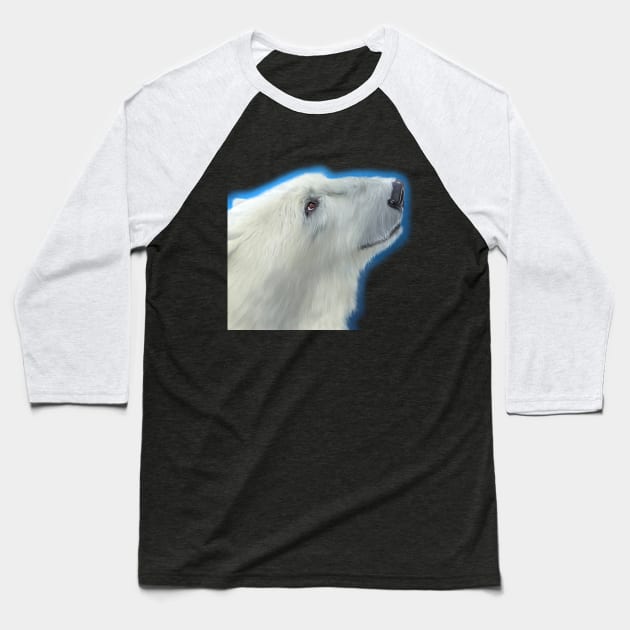 Adorable Polar Bear Baseball T-Shirt by egcreations